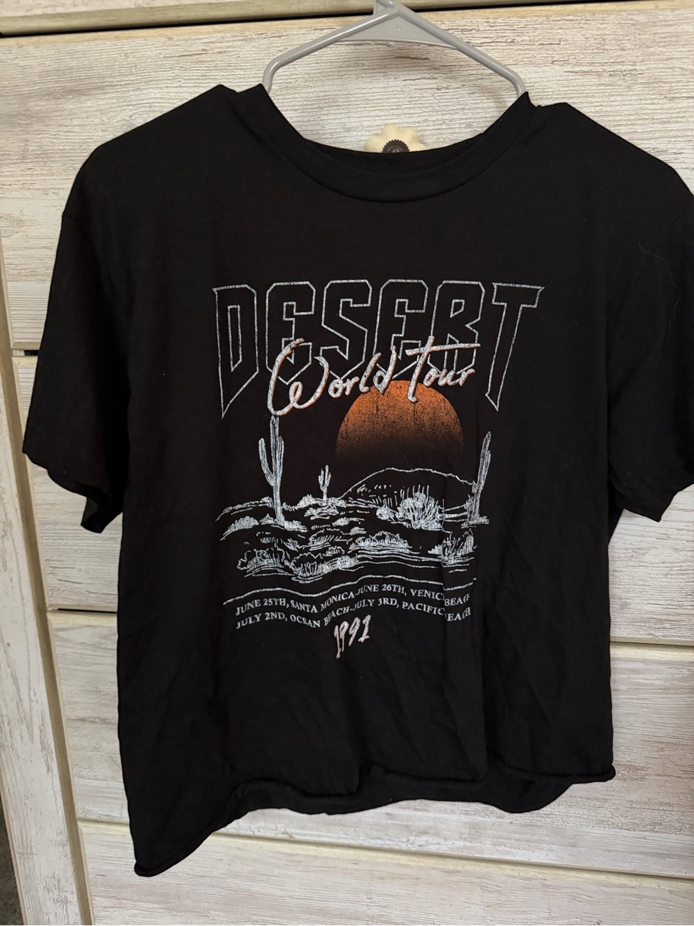 Desert World Tour Graphic Tee - Black